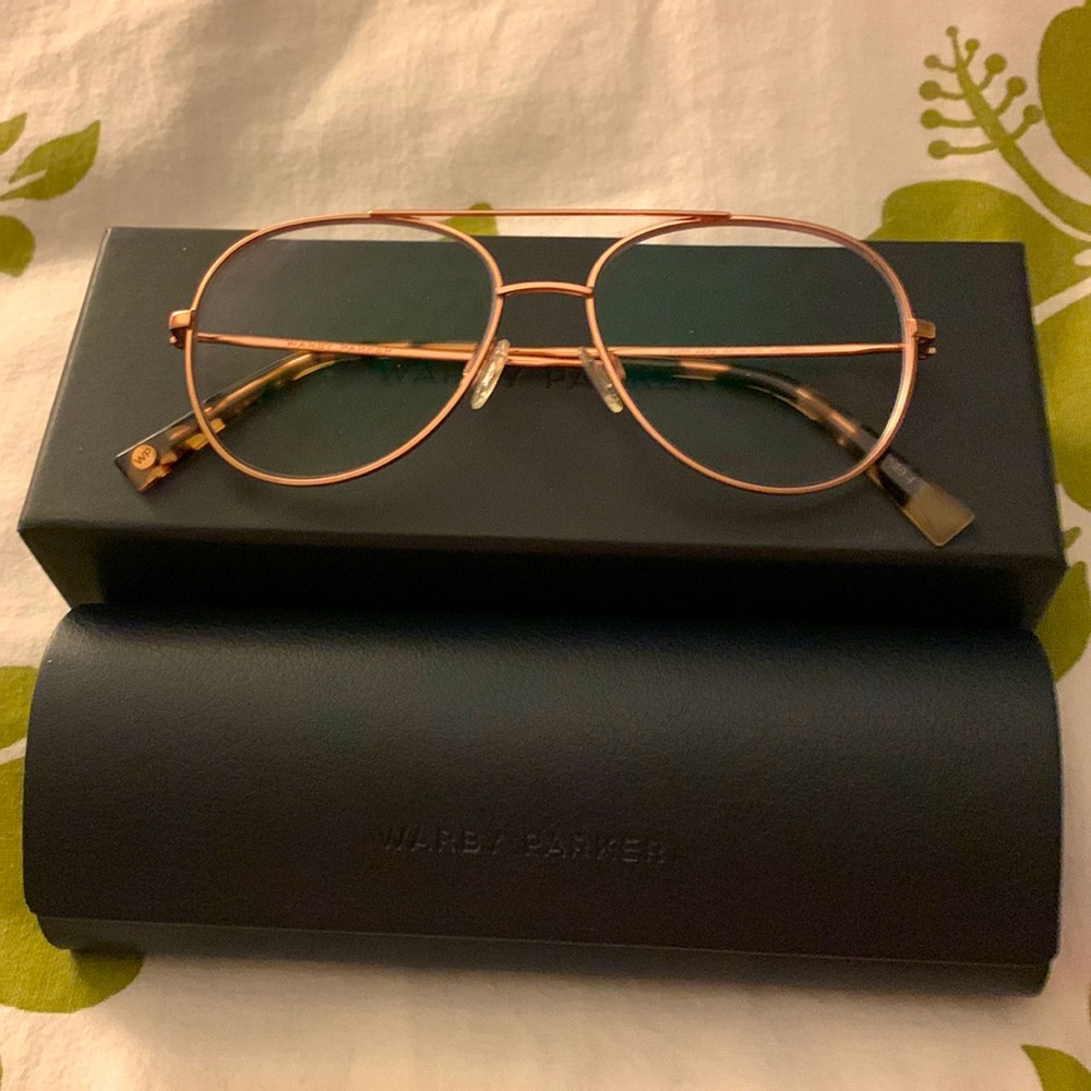 Warby Parker Rose Gold York Glasses